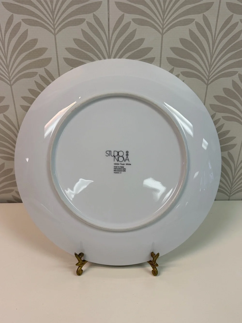 Studio Nova Tivoli White Set of 2 Dinner Plates 11”
